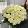 Белая роза букет поштучно с доставкой в Бресте свежие цветы