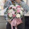 Композиция в сумочке с хризантемами и хлопком в Бресте