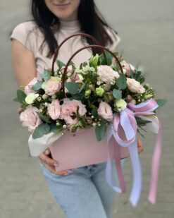 композиция розовая