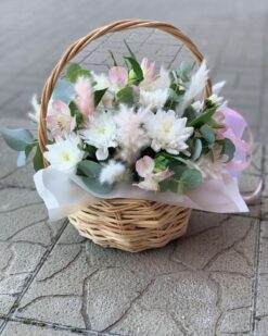 воздушная корзина цветов