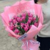 букет розовых тюльпанов