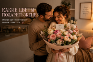 какие цветы подарить жене